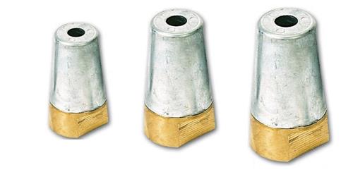 Cap nuts with anode